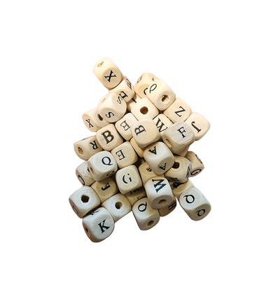 Wooden ABC beads
