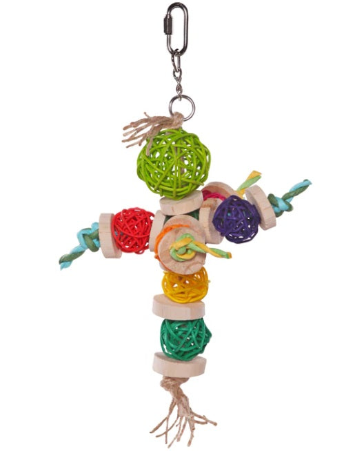 Colour Wicker Balls with Decoration