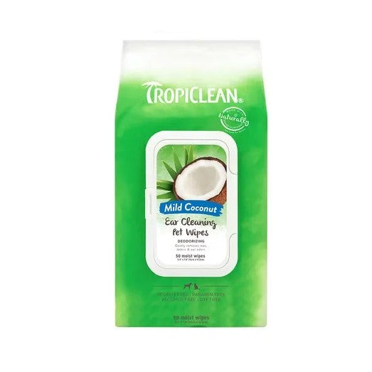 Tropiclean Mild coconut Ear Cleaning Pet Wipes