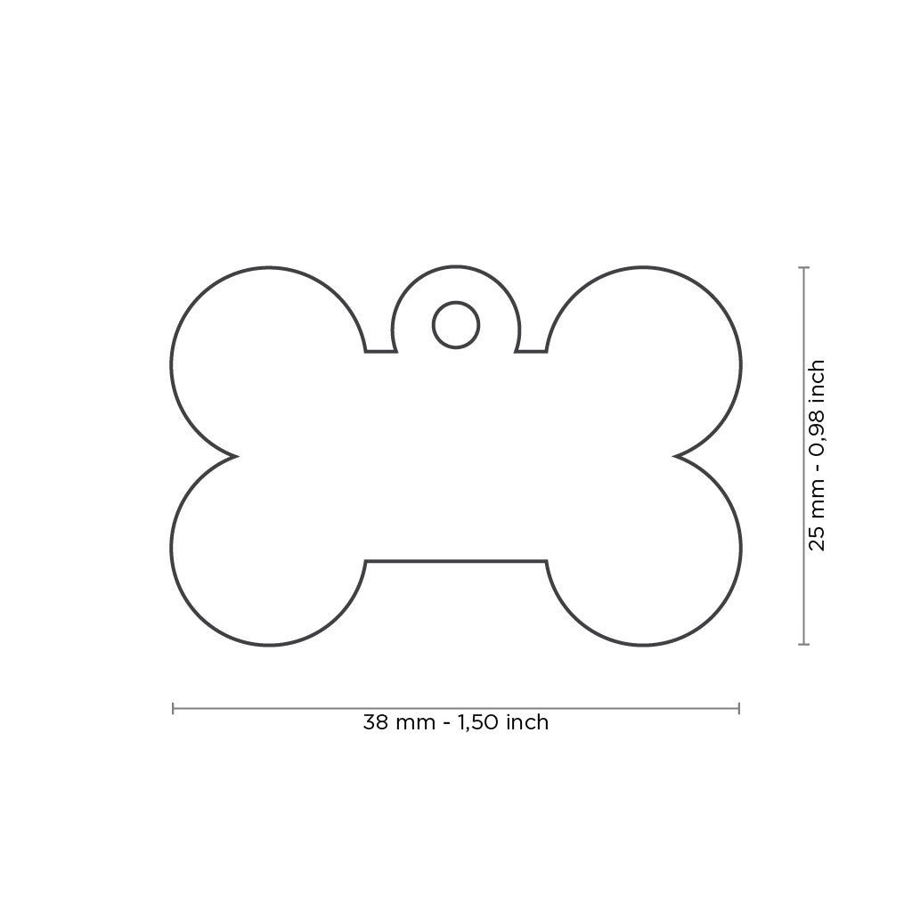 ID Tag Basic Bone Collection Aluminum