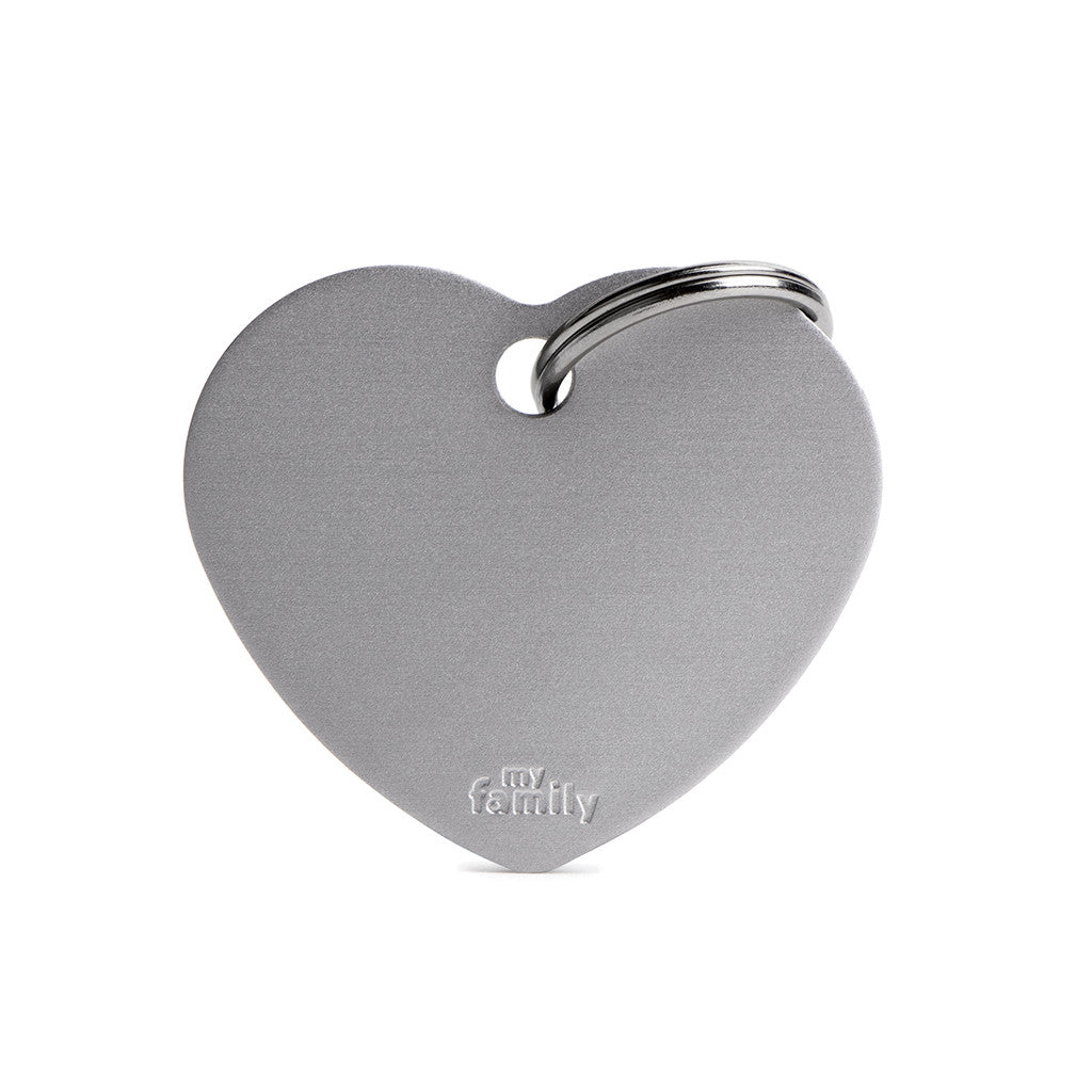 ID Tag Basic Heart collection Aluminum