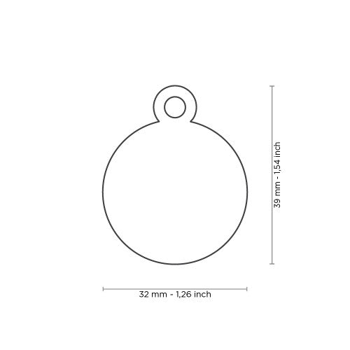 ID Tag Basic Circle Collection Aluminium