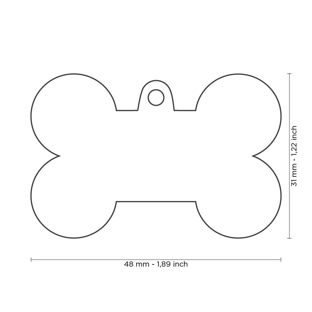 ID Tag Basic Bone Collection Aluminum