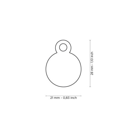 ID Tag Basic Circle Collection Aluminium