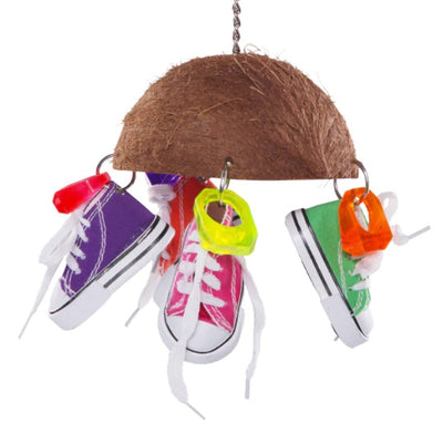 Split Coconut Shell with Sneakers